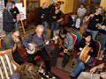 sessions in the hotel hallways